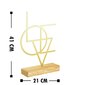 Dekoratiivne kuju Geometric Gold цена и информация | Sisustuselemendid | hansapost.ee