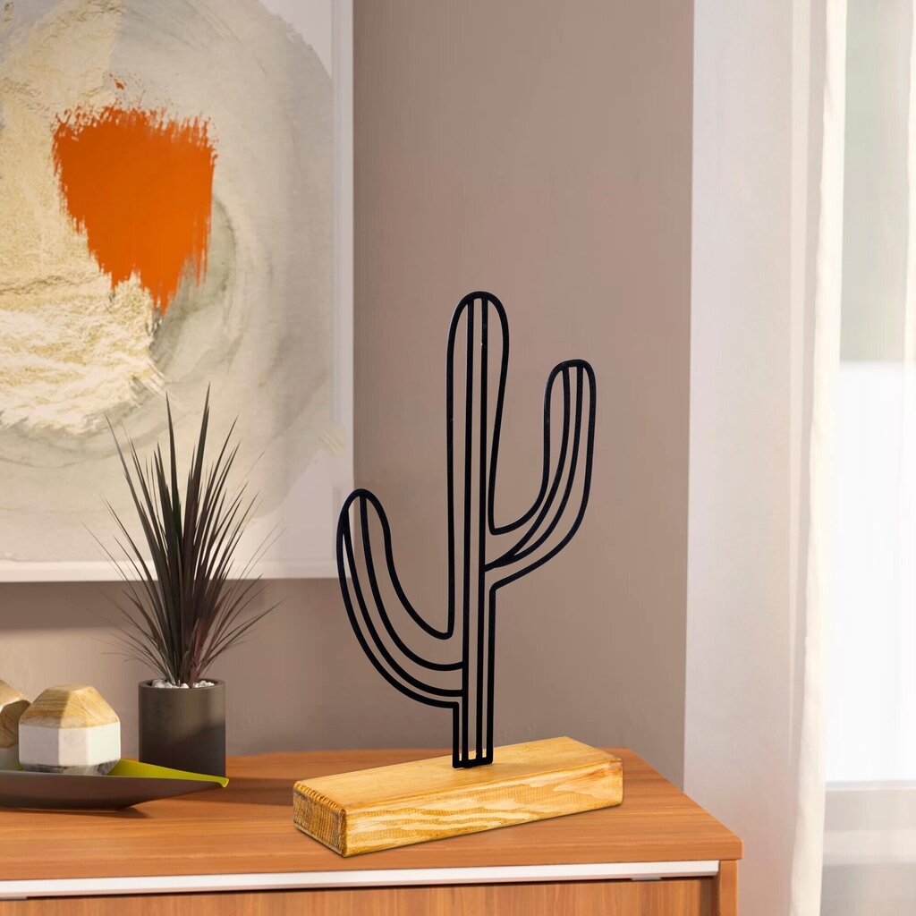 Dekoratiivne kuju Cactus Black hind ja info | Sisustuselemendid | hansapost.ee