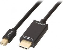 Lindy 36928, Mini DP/HDMI, 3 m hind ja info | Juhtmed ja kaablid | hansapost.ee