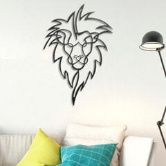Металлическая декорация на стену Lion, 50x70 см цена и информация | Детали интерьера | hansapost.ee