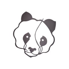 Металлическая декорация на стену Panda, 50x50 см цена и информация | Детали интерьера | hansapost.ee