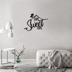 Metallist seinadekoratsioon Home Sweet Home цена и информация | Детали интерьера | hansapost.ee