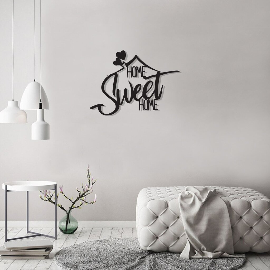Metallist seinadekoratsioon Home Sweet Home цена и информация | Sisustuselemendid | hansapost.ee