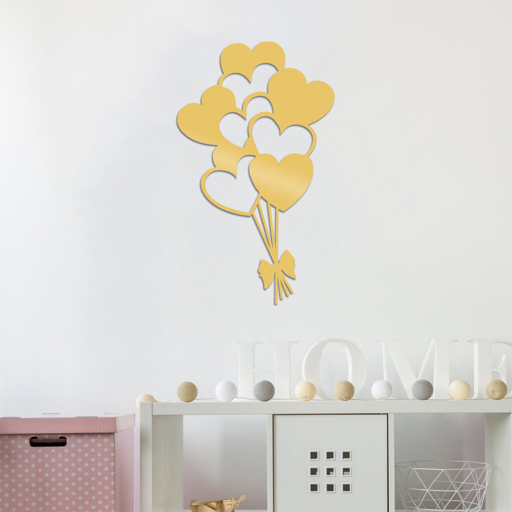 Metallist seinadekoratsioon Balloons цена и информация | Sisustuselemendid | hansapost.ee