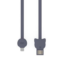 Maoxin Vitality Cat Series Lightning MD818ZM/A / 2.1A / USB Data And Сharging Сable 1m Grey (EU Blister) цена и информация | Кабели и провода | hansapost.ee
