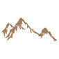 Metallist seinadekoratsioon Mountain Copper, 70x30 cm цена и информация | Sisustuselemendid | hansapost.ee