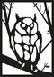 Metallist seinadekoratsioon Owl, 35x50 cm цена и информация | Sisustuselemendid | hansapost.ee