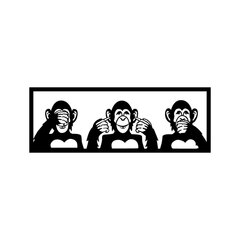Metallist seinadekoratsioon Three Monkeys S, 50x18 cm hind ja info | Sisustuselemendid | hansapost.ee