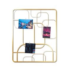 Metallist seinadekoratsioon Moodboard 3 Gold, 50x60 cm цена и информация | Детали интерьера | hansapost.ee