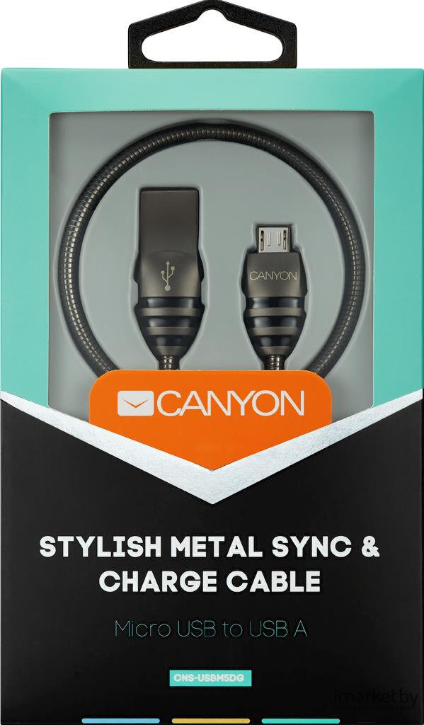 Canyon CNS-USBM5DG, Micro USB/USB-A, 1 m цена и информация | Juhtmed ja kaablid | hansapost.ee