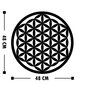 Metallist seinakaunistus Flower Of Life 3 hind ja info | Sisustuselemendid | hansapost.ee