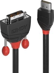 Lindy 36270, HDMI/DVI, 0.5 м цена и информация | Кабели и провода | hansapost.ee