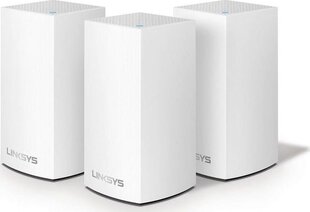 Linksys WHW0103-EU Velop Whole Home intelligentne võrgusilma WiFi-süsteem, kaherealine, 3-pakk 802.11ac, 400+867 Mbit hind ja info | Juhtmeta pöörduspunktid | hansapost.ee