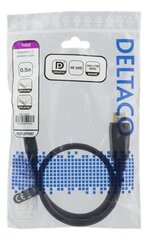 Deltaco DP-1005D, DP, 0.5 м цена и информация | Кабели и провода | hansapost.ee