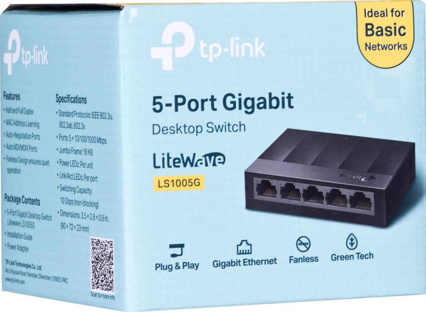 TP-Link LS1005G hind ja info | Võrgulülitid | hansapost.ee