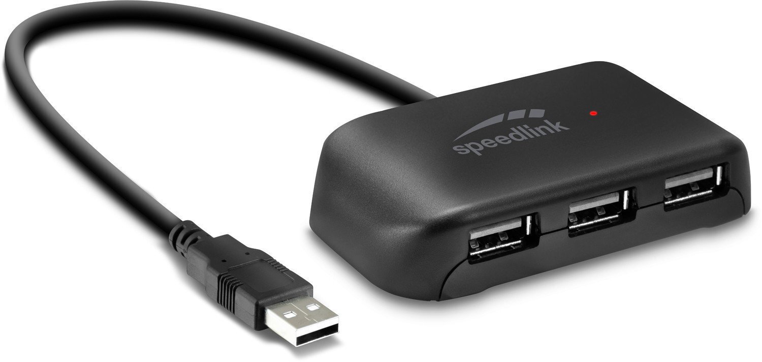 Speedlink USB hub Snappy Evo USB 2.0 4-port (SL-140004) hind ja info | Juhtmed ja kaablid | hansapost.ee