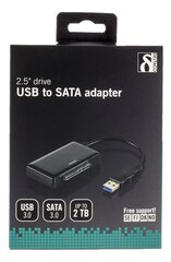 Deltaco USB3-SATA6G2, USB 3.0, SATA цена и информация | Кабели и провода | hansapost.ee
