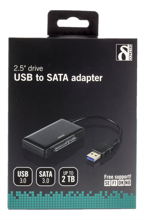 Deltaco USB3-SATA6G2, USB 3.0, SATA цена и информация | Juhtmed ja kaablid | hansapost.ee