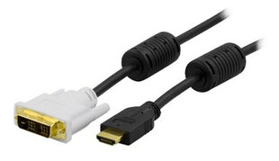 Deltaco HDMI-112, HDMI/DVI, 2 м цена и информация | Кабели и провода | hansapost.ee