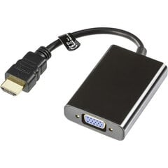 Deltaco HDMI-VGA7, HDMI, VGA, 0.2m hind ja info | Deltaco Arvutid ja IT- tehnika | hansapost.ee