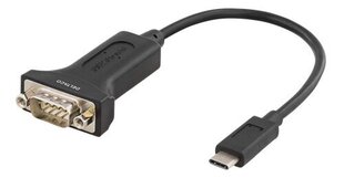 Deltaco USBC-1102, USB-C/RS-232, 0.2 m цена и информация | Адаптеры и USB-hub | hansapost.ee