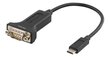 Deltaco USBC-1102, USB-C, RS-232, 0.2m hind ja info | USB adapterid ja jagajad | hansapost.ee