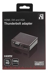 Deltaco DP-MULTI3, HDMI, DVI, VGA hind ja info | Juhtmed ja kaablid | hansapost.ee