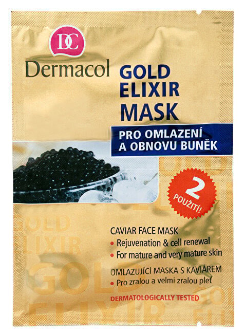 Dermacol Gold Elixir näomask 16 ml цена и информация | Näomaskid ja silmamaskid | hansapost.ee