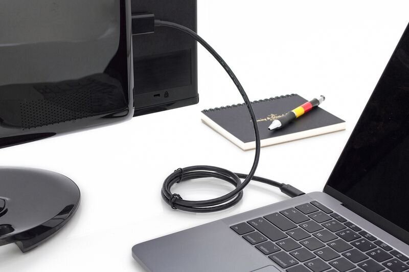 Digitus AK-300330-050-S, USB-C/HDMI, 5 m цена и информация | Juhtmed ja kaablid | hansapost.ee