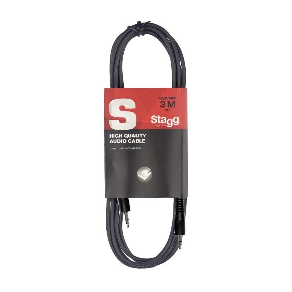 Stagg 2 x 3.5mm miniJack TRS AUX 6m price and information | Juhtmed ja kaablid | hansapost.ee