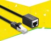 Kaabel Ugreen RJ45, 50 cm UGR259BLK цена и информация | Juhtmed ja kaablid | hansapost.ee