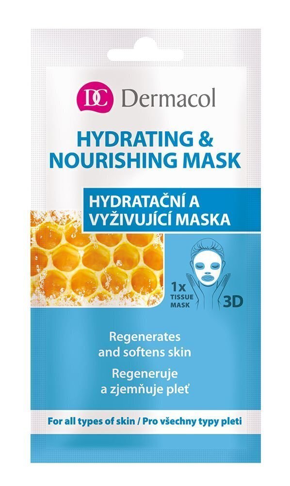 Dermacol Hydrating & Nourishing Mask näomask 15 ml цена и информация | Näomaskid ja silmamaskid | hansapost.ee