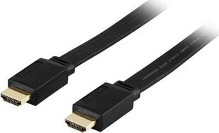 Deltaco HDMI-1050F, HDMI, 5 m цена и информация | Кабели и провода | hansapost.ee