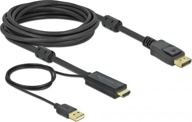 Delock 85966, DisplayPort, 5 m цена и информация | Juhtmed ja kaablid | hansapost.ee