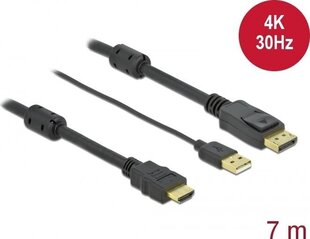 Delock 85967, кабель DisplayPort, 7 м цена и информация | Кабели и провода | hansapost.ee