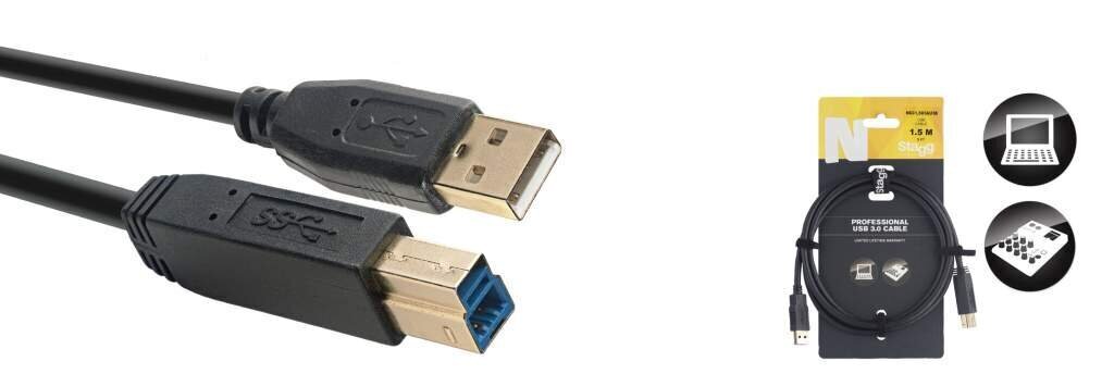 Andmekaabel USB 3.0 Stagg NCC1,5U3AU3B цена и информация | Juhtmed ja kaablid | hansapost.ee