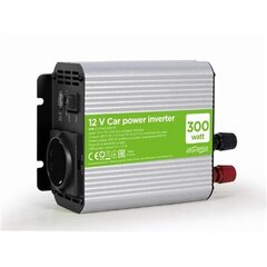 Auto toiteinverter 12V 300W Gembird : EG-PWC300-01 hind ja info | Juhtmed ja kaablid | hansapost.ee