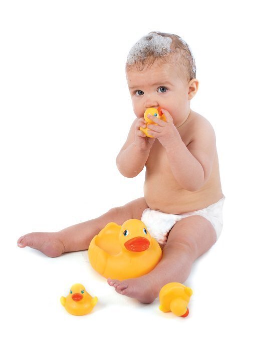 Vannikomplekt Playgro Duckie family, 0170338 hind ja info | Beebide mänguasjad | hansapost.ee