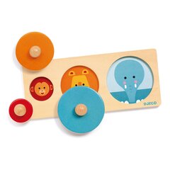 Деревянная игрушка "Три круга", Djeco DJ06201 цена и информация | Игрушки для малышей | hansapost.ee