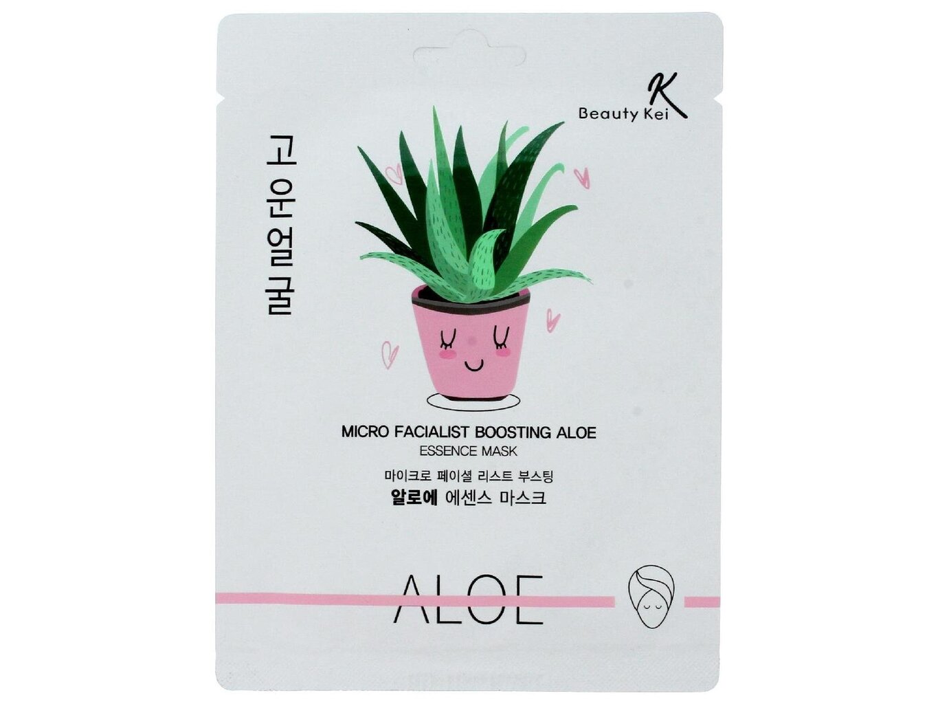 Rahustav-niisutav näomask, aloe vera ekstraktiga Beauty Kei 23 g цена и информация | Näomaskid ja silmamaskid | hansapost.ee