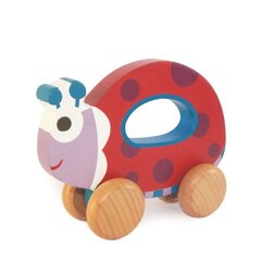 Деревянная игрушка на колесиках Oops Ladybug 17008.22 цена и информация | Игрушки для малышей | hansapost.ee