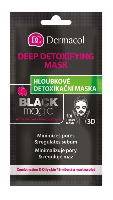 Detoksifitseeriv näomask Dermacol Black Magic 1 tk hind ja info | Näomaskid ja silmamaskid | hansapost.ee