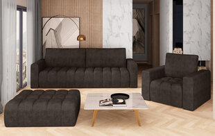 Pehme mööbli komplekt NORE Lazaro 09, tumepruun hind ja info | Pehme mööbli komplektid | hansapost.ee