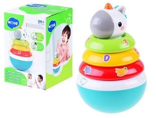 Kolmetasandiline püramiid "Ükssarvik" price and information | Toys for babies | hansapost.ee