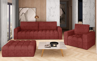Комплект мягкой мебели NORE Lazaro 10, красный цена и информация | Комплекты мягкой мебели | hansapost.ee