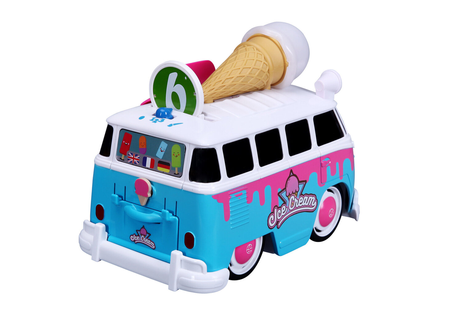 Mängubuss Bburago Junior Volkswagen Magic Ice Cream Bus, 16-88610 hind ja info | Beebide mänguasjad | hansapost.ee