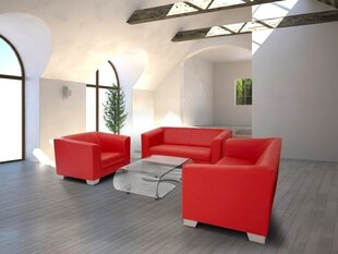 Комплект мягкой мебели Ropez Chicago 3 + 2 + 1, красный цена и информация | Комплекты мягкой мебели | hansapost.ee