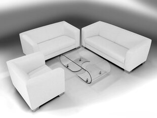 Комплект мягкой мебели Ropez Chicago 3 + 2 + 1, белый цена и информация | Комплекты мягкой мебели | hansapost.ee
