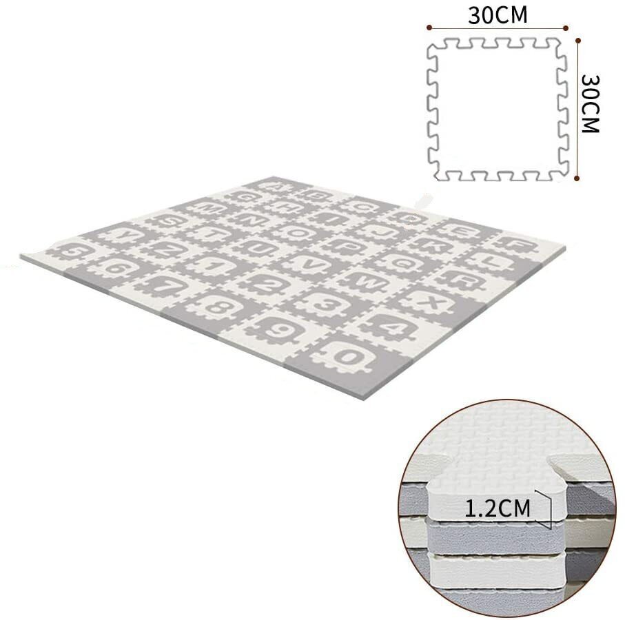 Pehme matt-pusle "Tähestik", 180x180 cm hind ja info | Beebide mänguasjad | hansapost.ee