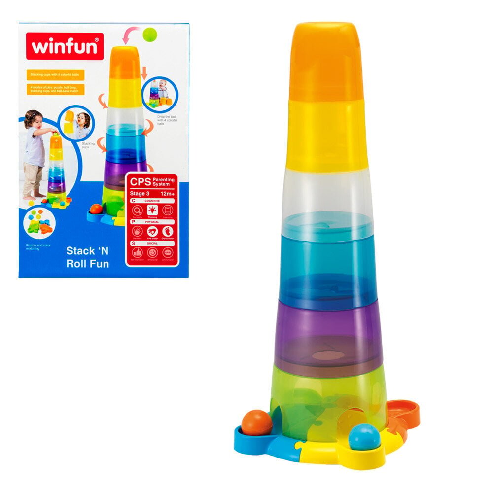 Püramiid palliga WinFun, 12m+ цена и информация | Beebide mänguasjad | hansapost.ee